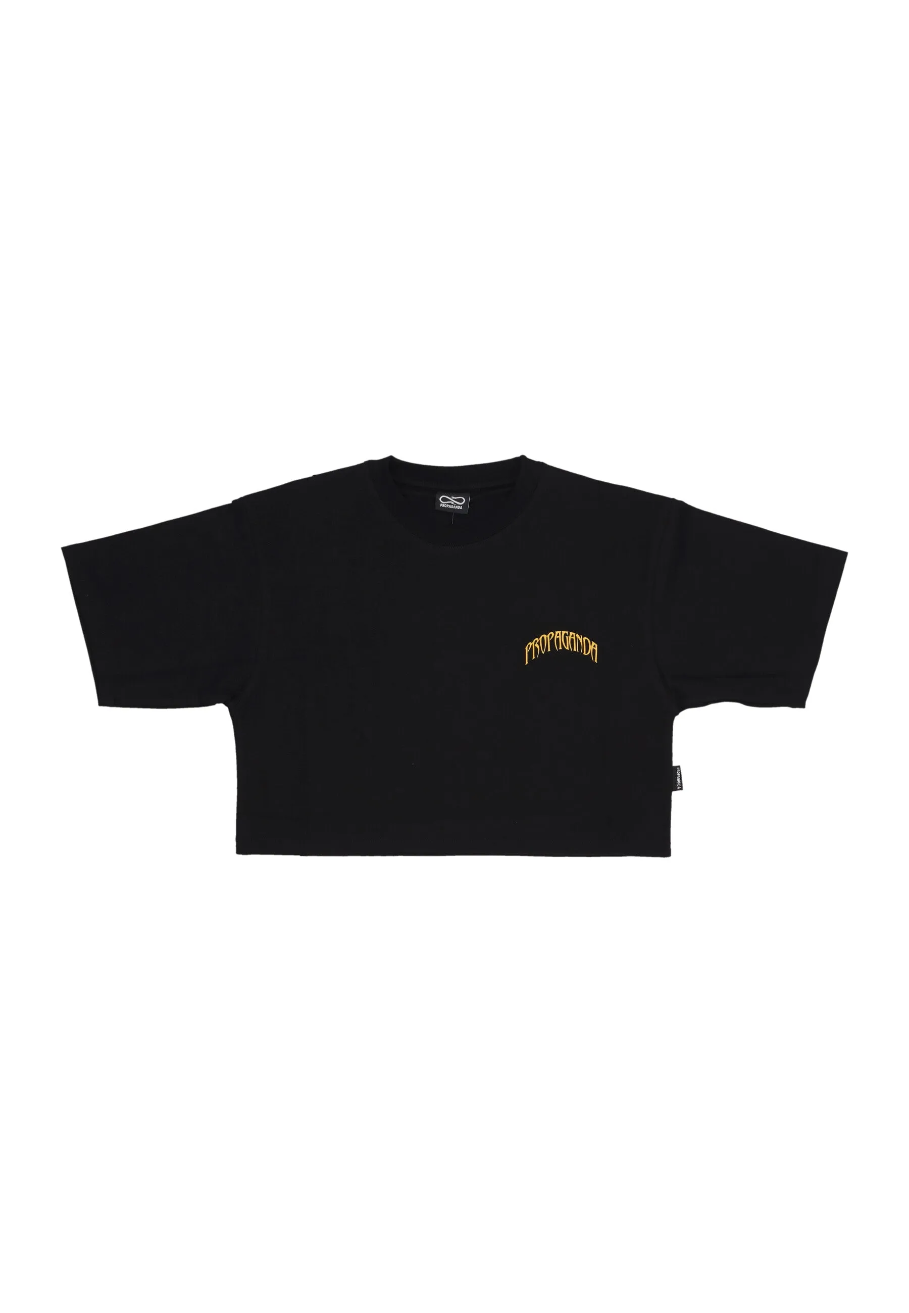 Maglietta Corta Donna W Triangle Jaguar Croptop Tee Black