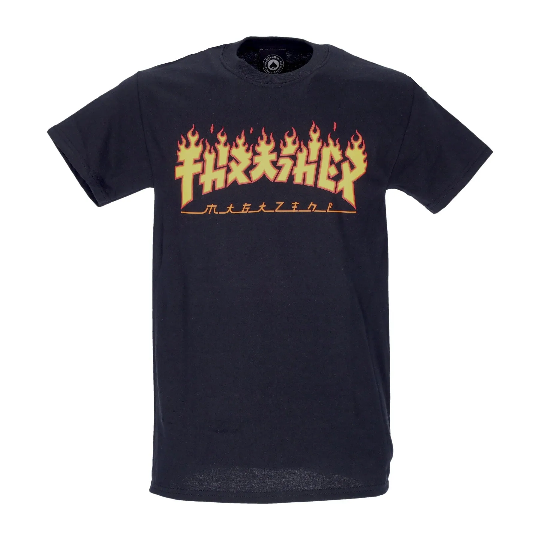 Maglietta Uomo Godzilla Flame Tee Black/yellow