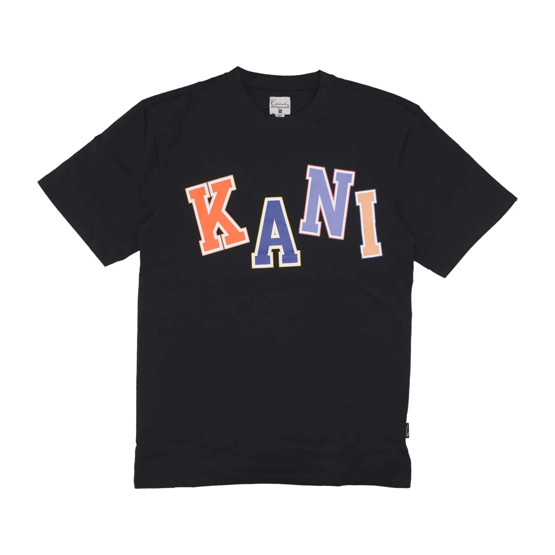 Maglietta Uomo Multicolor Logo Tee Black