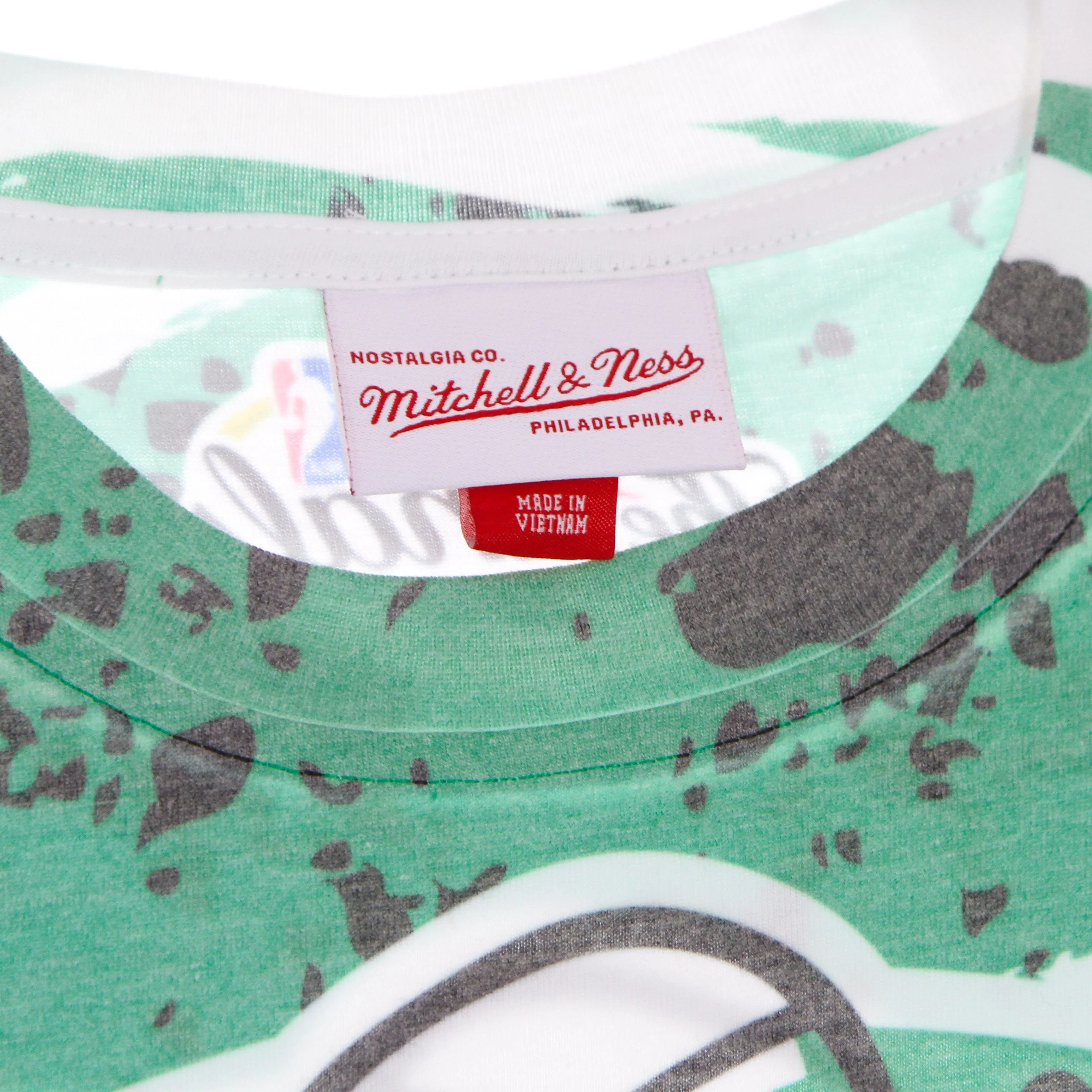 Maglietta Uomo Nba Jumbotron Tee Hardwood Classics Boscel Kelly Green/original Team Colors