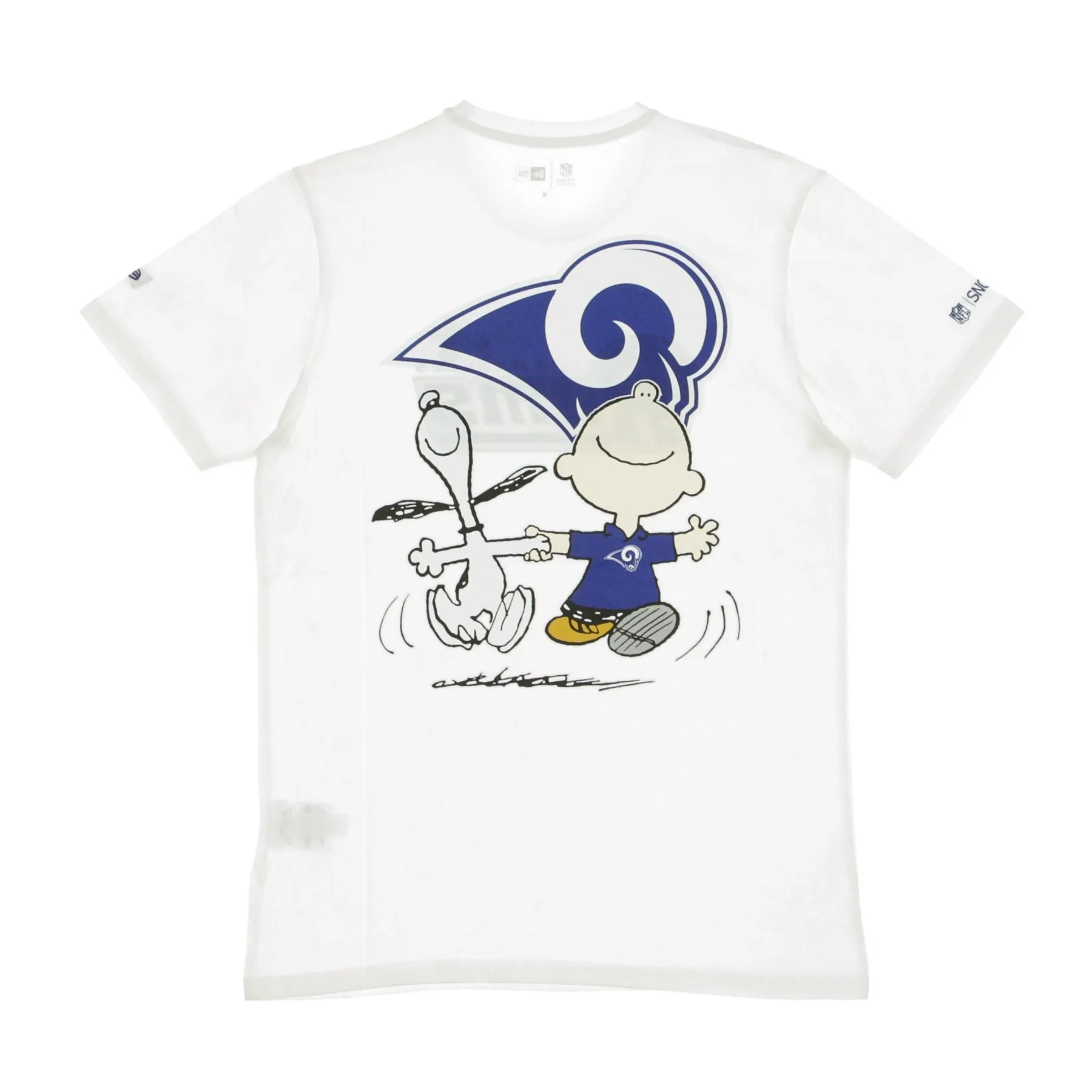 Maglietta Uomo Nfl Snoopy Woodstock Charlie Brown Tee 94 Losram White/original Team Colors
