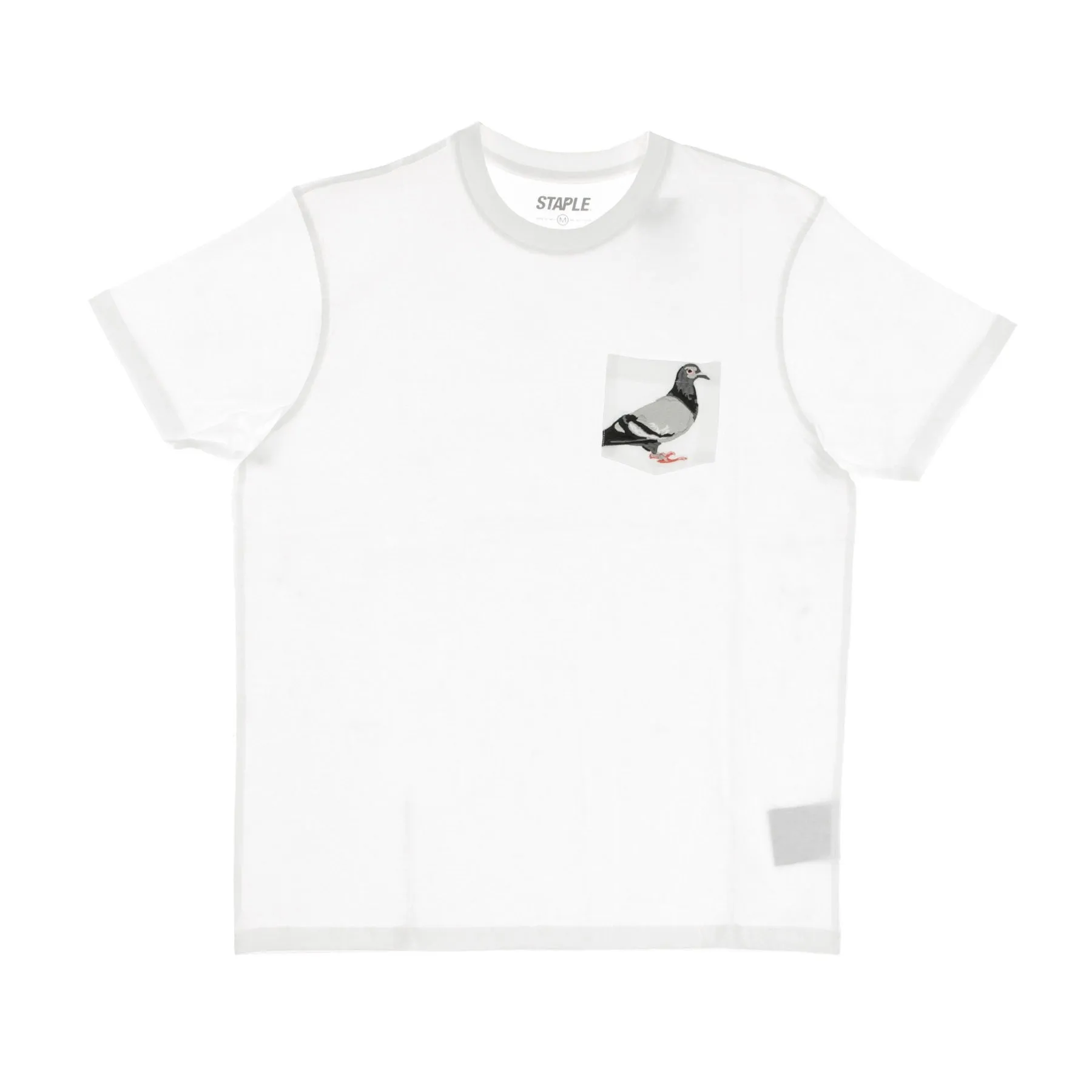 Maglietta Uomo Pigeon Pocket Tee White