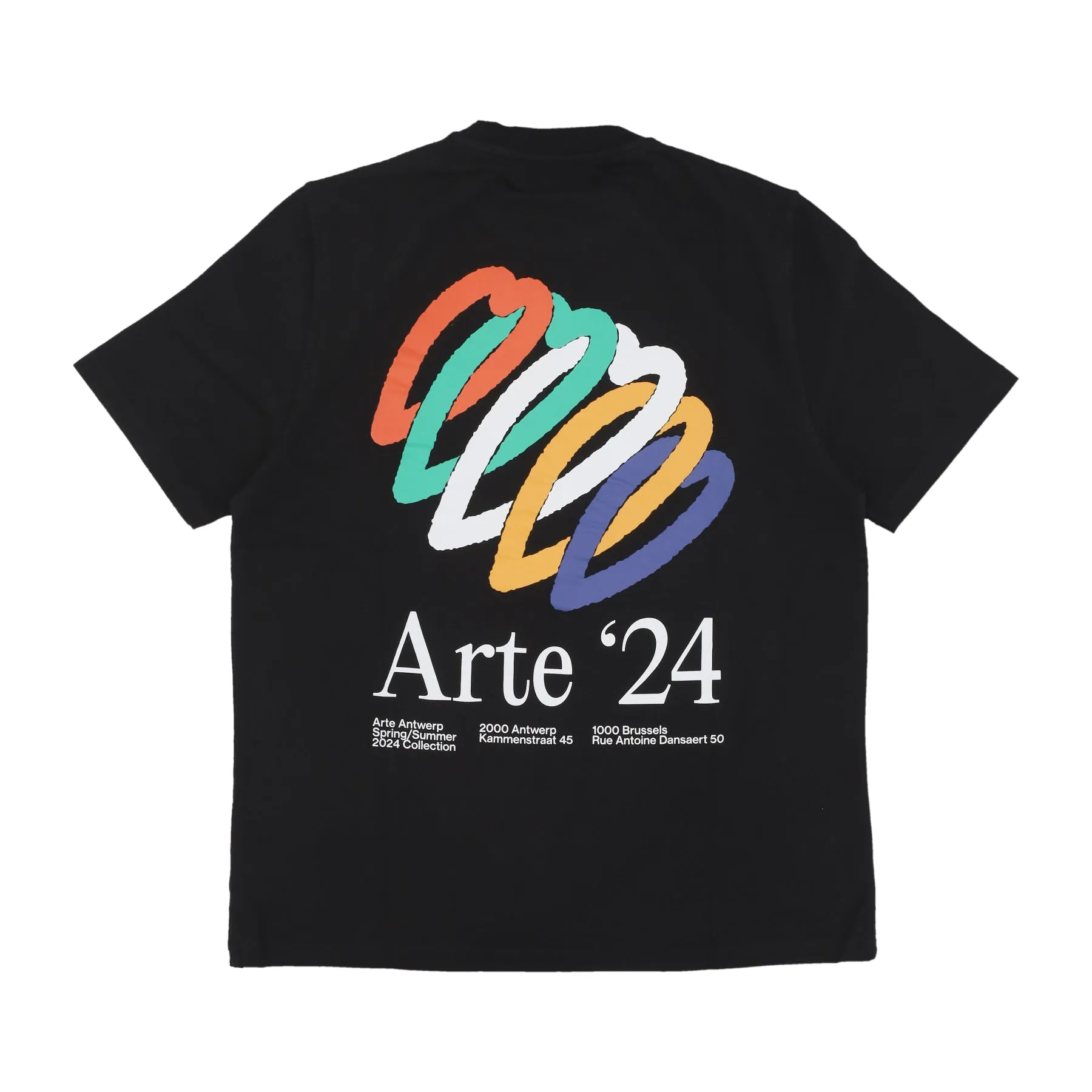 Maglietta Uomo Teo Back Hearts Tee Black