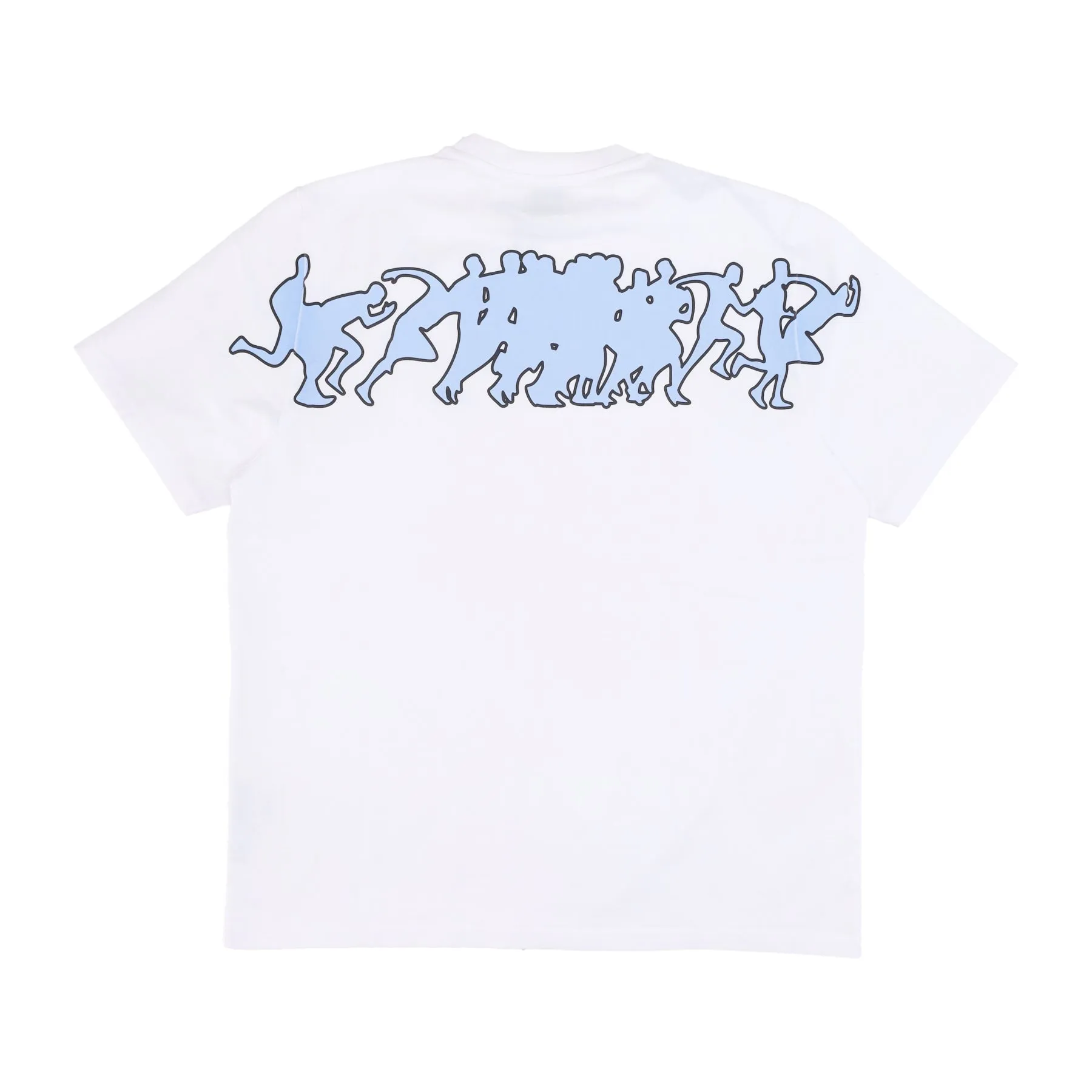 Maglietta Uomo Teo Back Multi Runner White