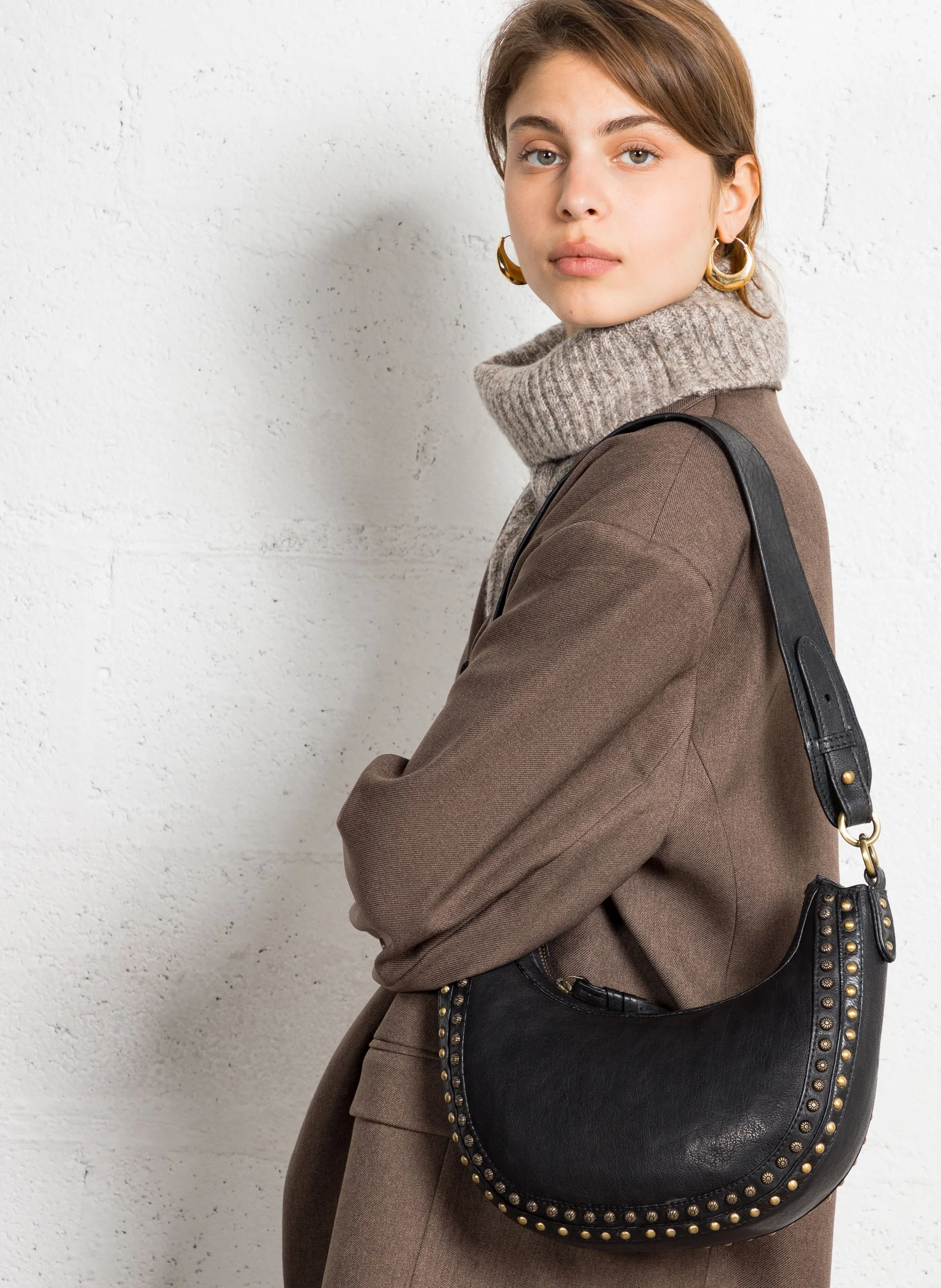  MAISON 123   GASPARD - Borsa a bandoliera in pelle | Nero