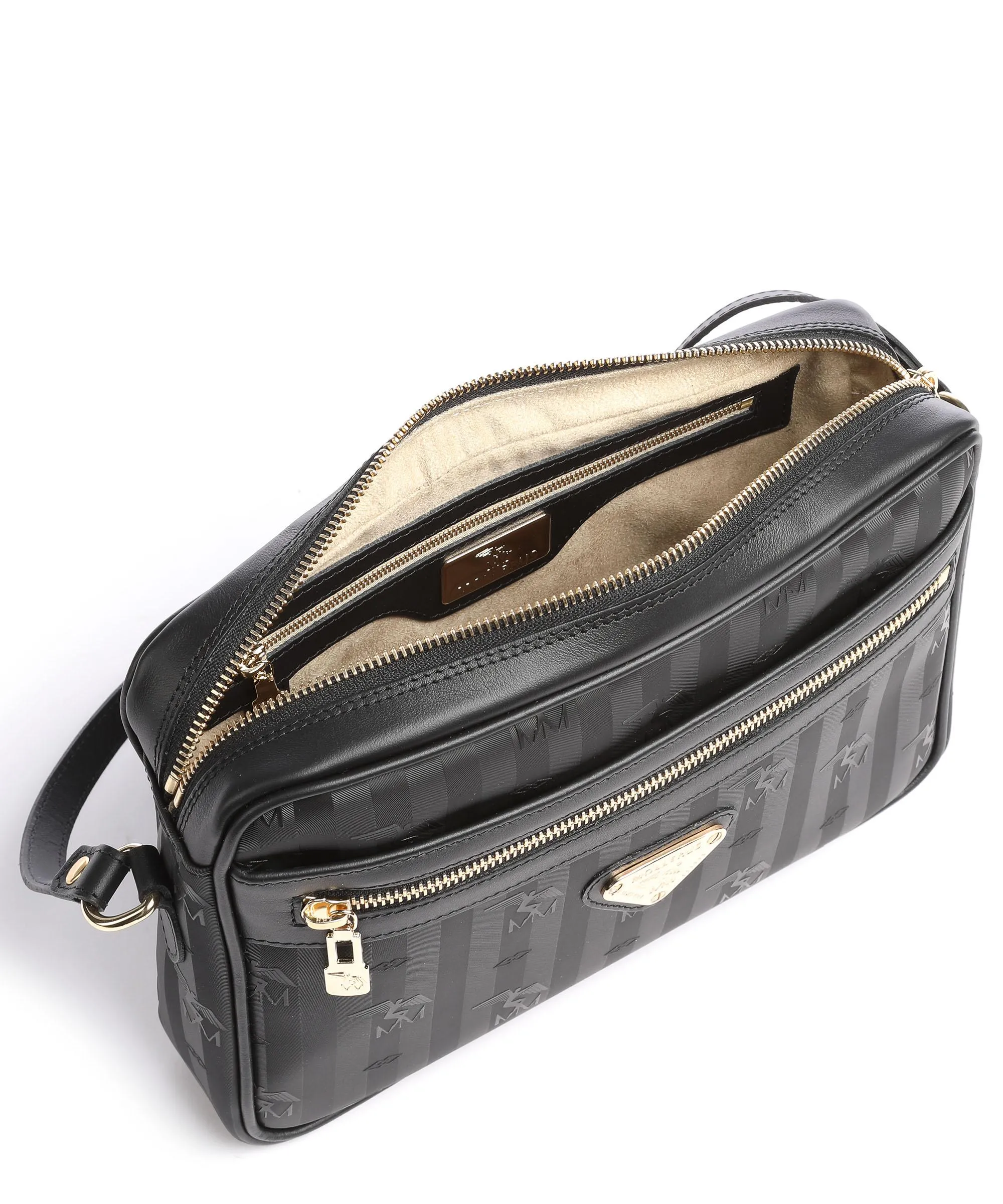  Maison Mollerus Vinerus London Borsa a tracolla tela nero  