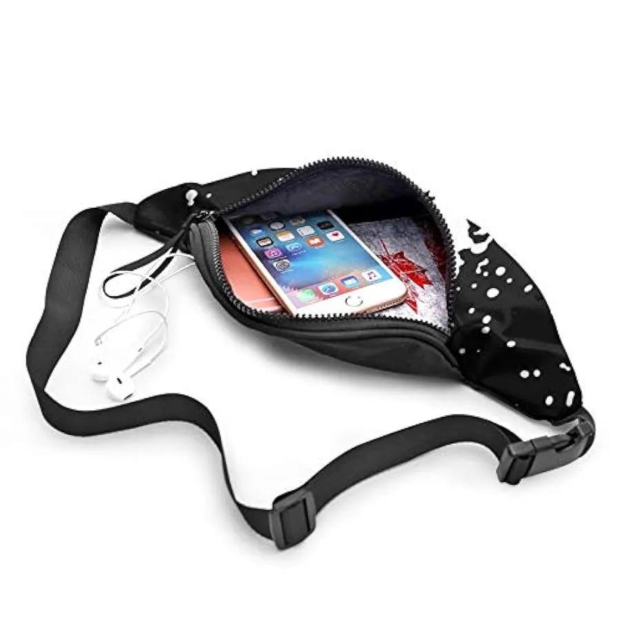 Marsupio per Uomo Donna,Marsupio Silhouette da Donna con Cintura Tasca a Tracolla Regolabile Borsa a Tracolla Borsa sul Petto pe