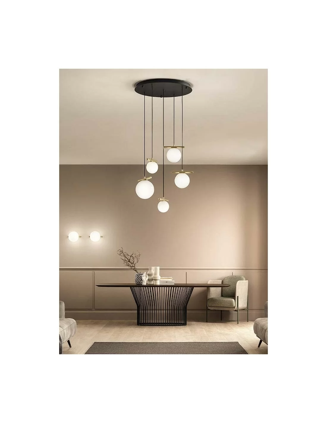 MASIERO POSY S5 lampadario moderno