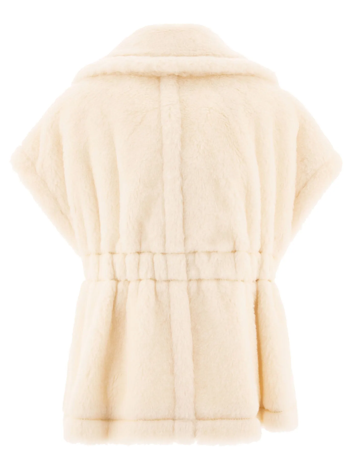 Max Mara Teddy Fabric Short Cape