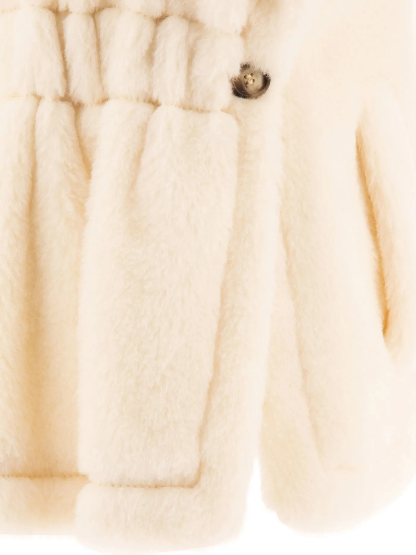 Max Mara Teddy Fabric Short Cape
