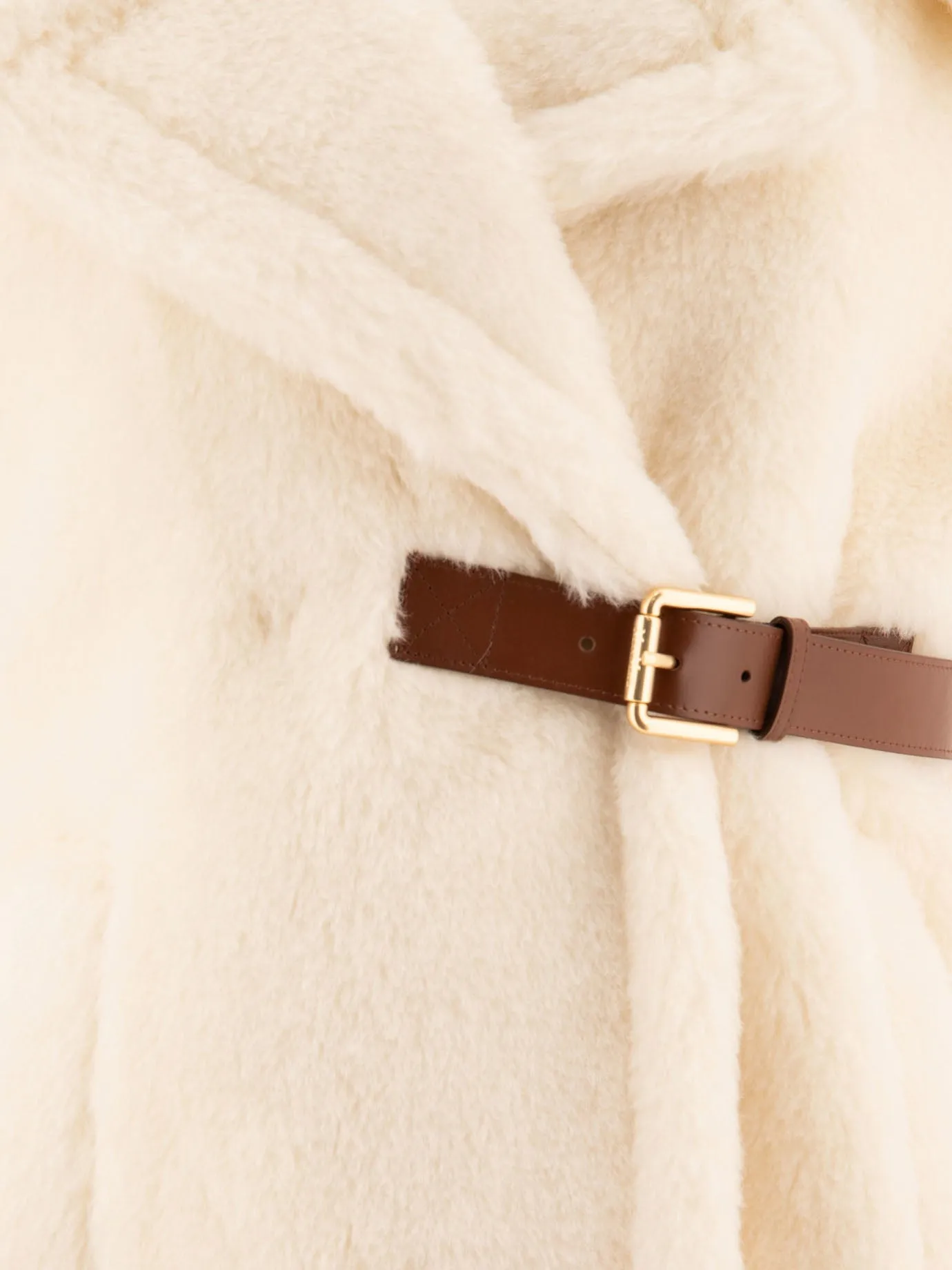 Max Mara Teddy Fabric Short Cape
