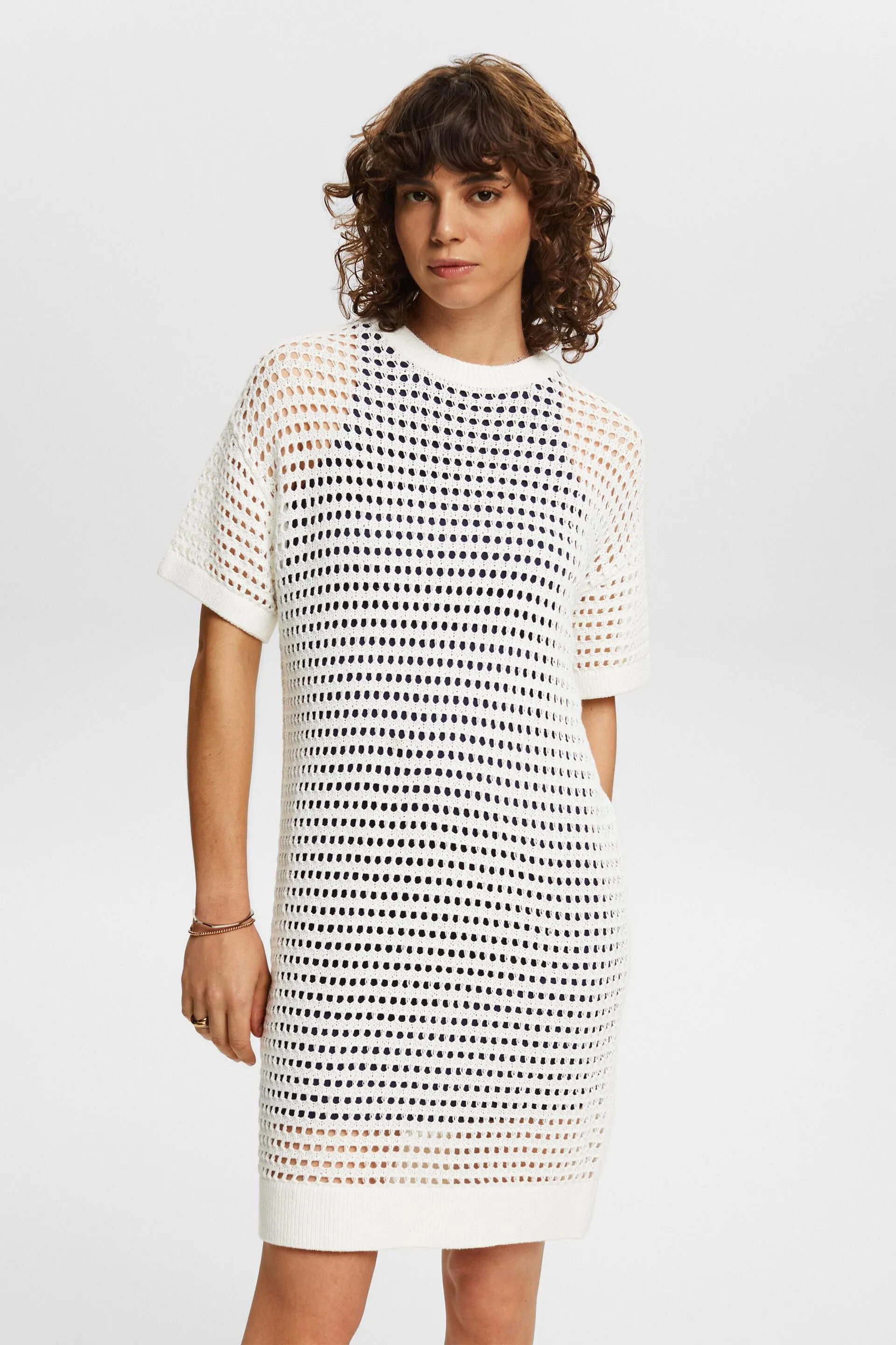 Mini abito a maglia aperta