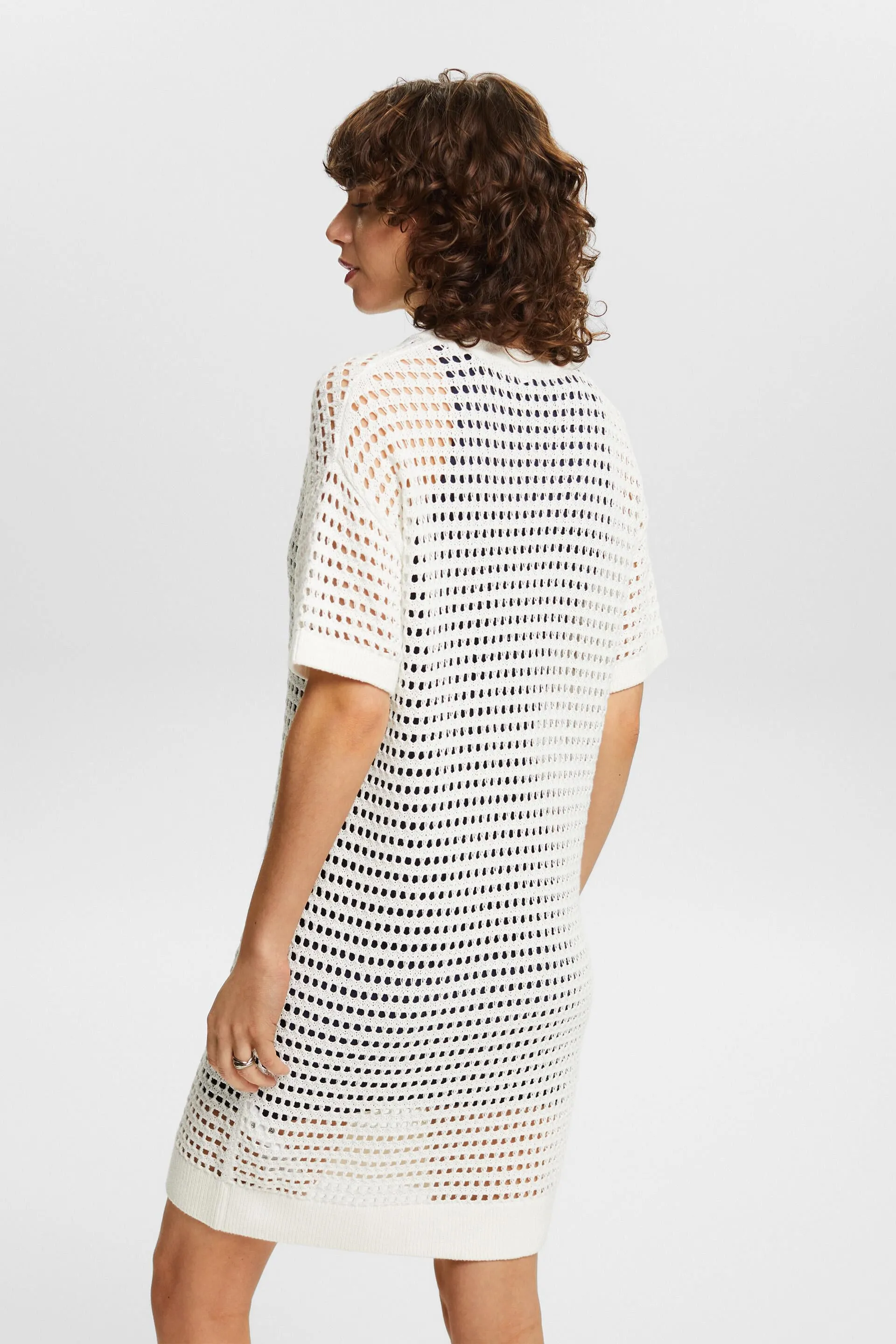 Mini abito a maglia aperta