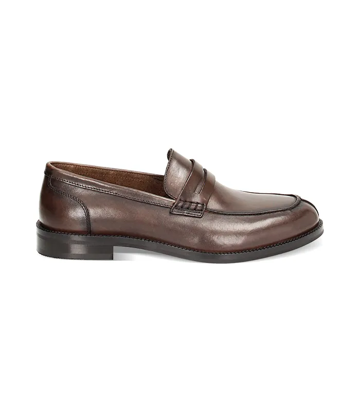 Mocassini classic moro in pelle