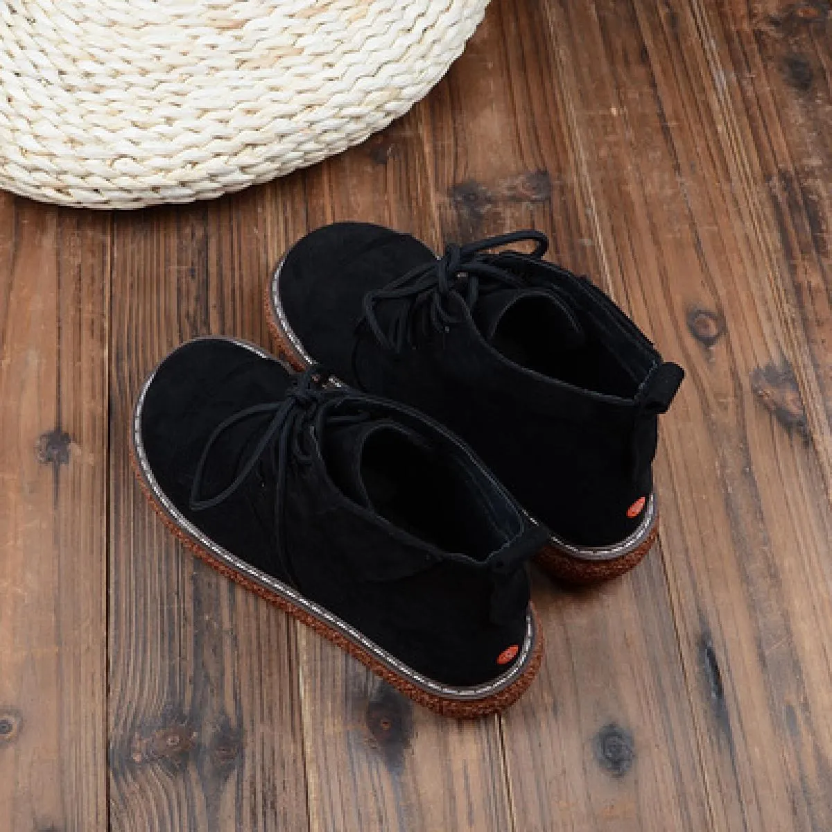 Mori Stivaletti retrò retrò Scarpe da bambola con testa grossa con suola spessa Stivaletti casual stile college Stivali da donna