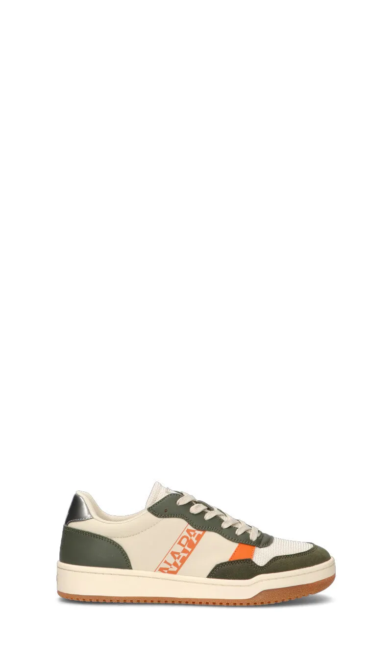 NAPAPIJIRI Sneaker uomo bianca/verde/arancione