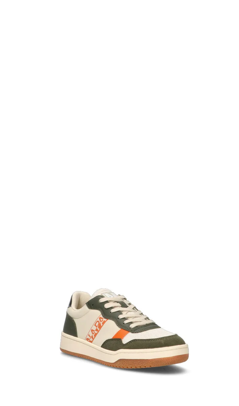 NAPAPIJIRI Sneaker uomo bianca/verde/arancione