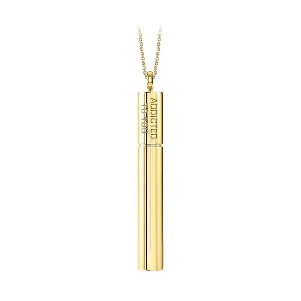 NESS1 - Cig.Au.Rette Collana Oro Giallo 18Kt e Diamante e Rubino - Drug Collection - Collana Artigianale - Alta Qualità Luxury