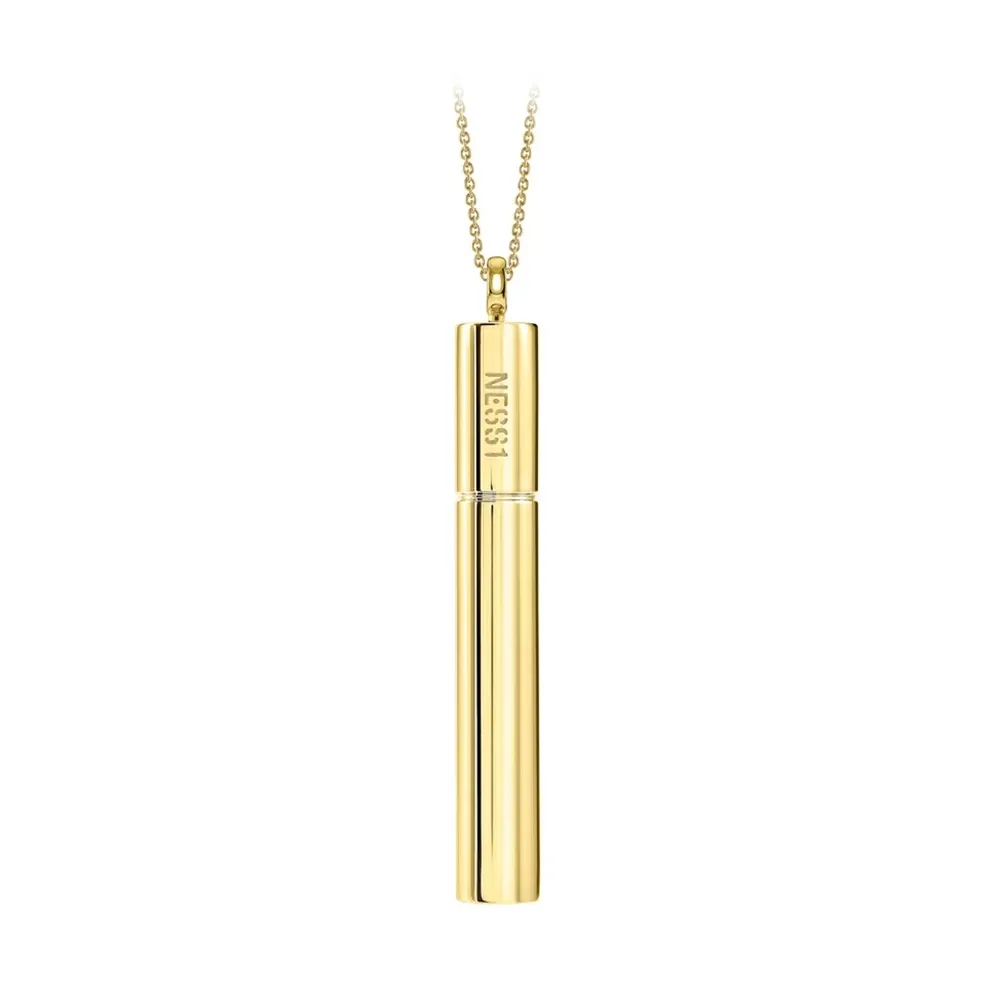 NESS1 - Cig.Au.Rette Collana Oro Giallo 18Kt e Diamante e Rubino - Drug Collection - Collana Artigianale - Alta Qualità Luxury