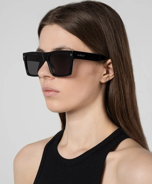 Off-White Occhiali da sole Lawton neri OERI109S24PLA001