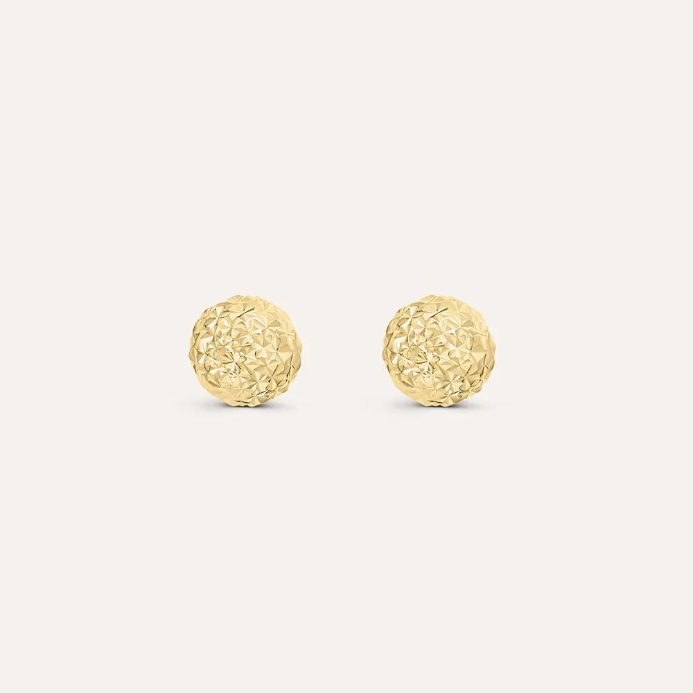 Orecchini Lobo Sfera 6mm Golden Lover Oro Giallo 750/1000 1623825
