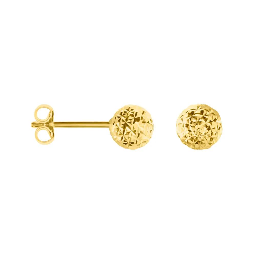 Orecchini Lobo Sfera 6mm Golden Lover Oro Giallo 750/1000 1623825