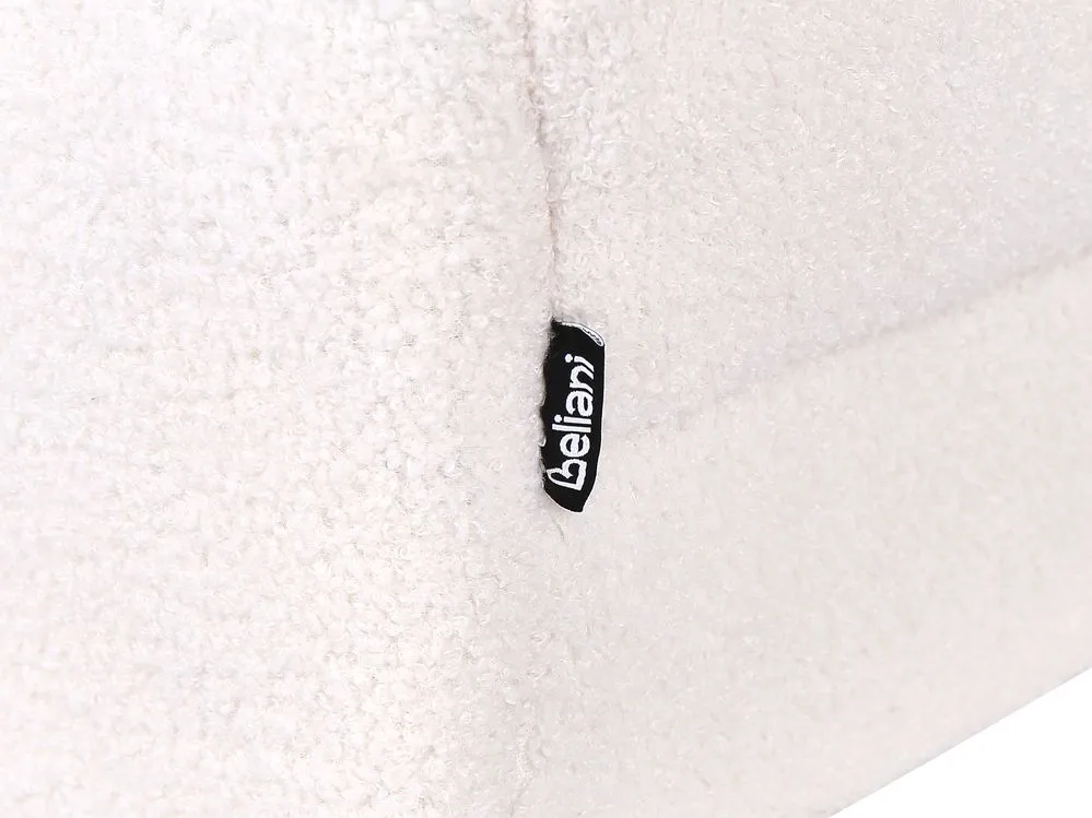 Ottomana ALNES Bouclé Bianco