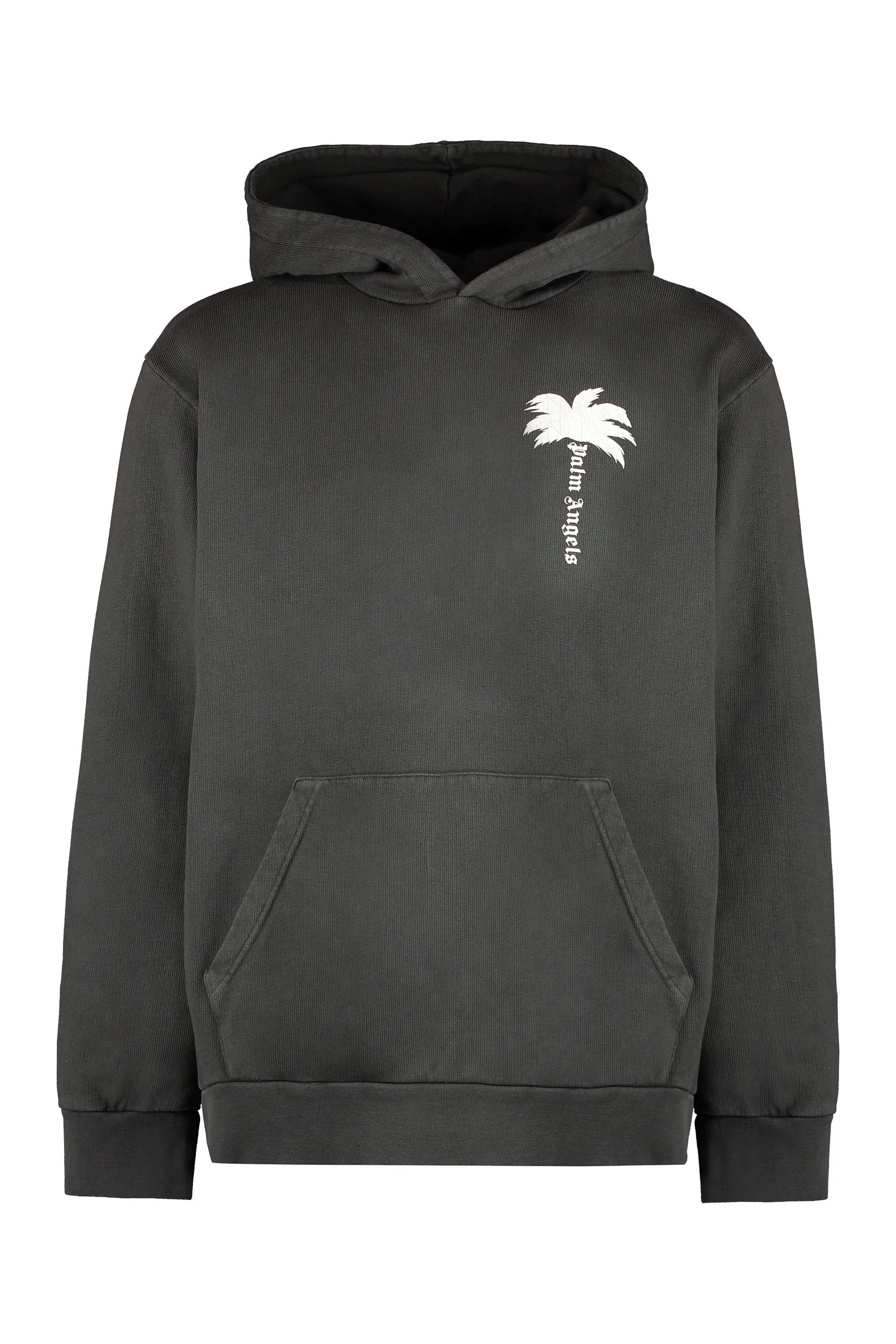 Palm Angels Felpa in cotone con cappuccio