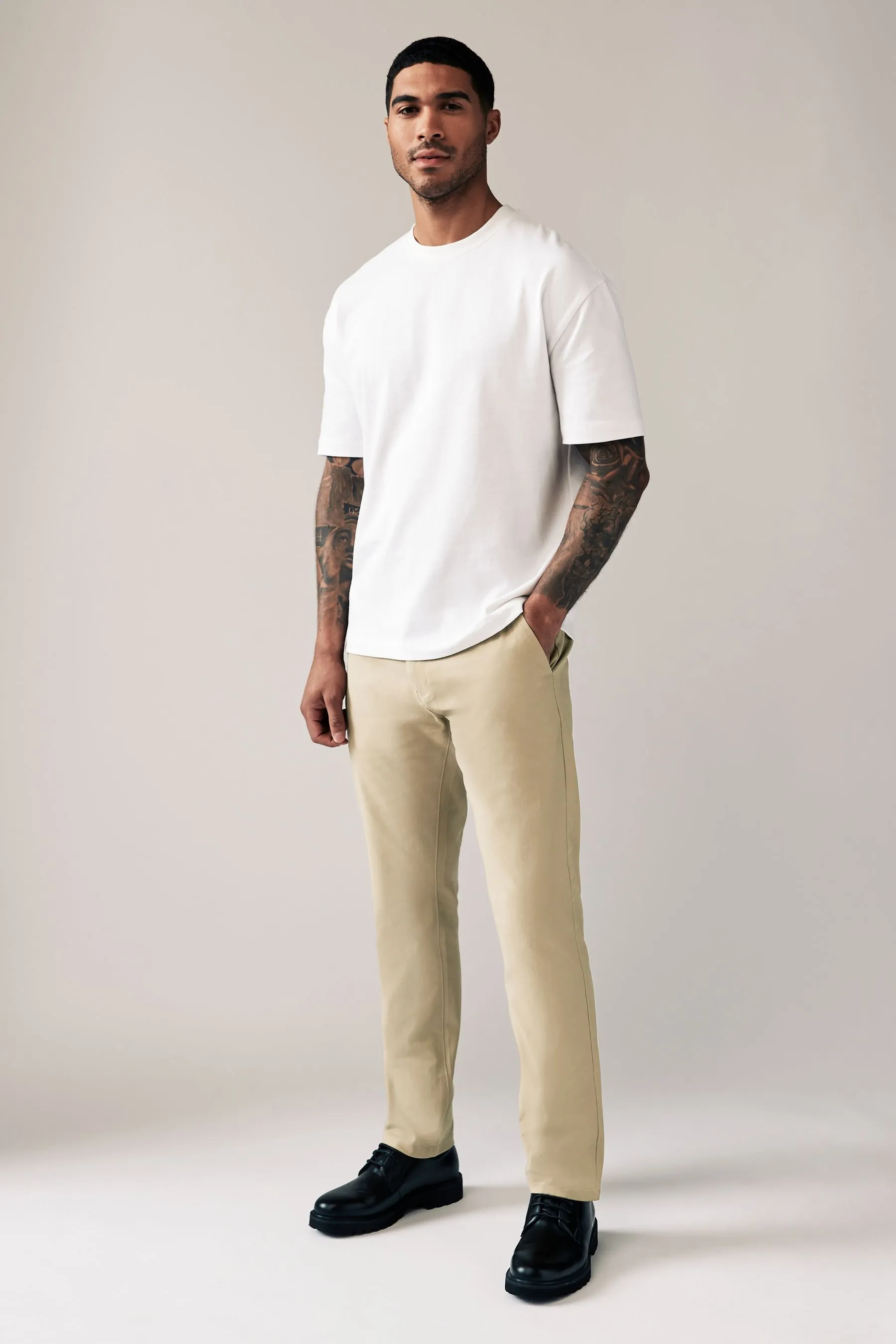 Pantaloni chino elasticizzati