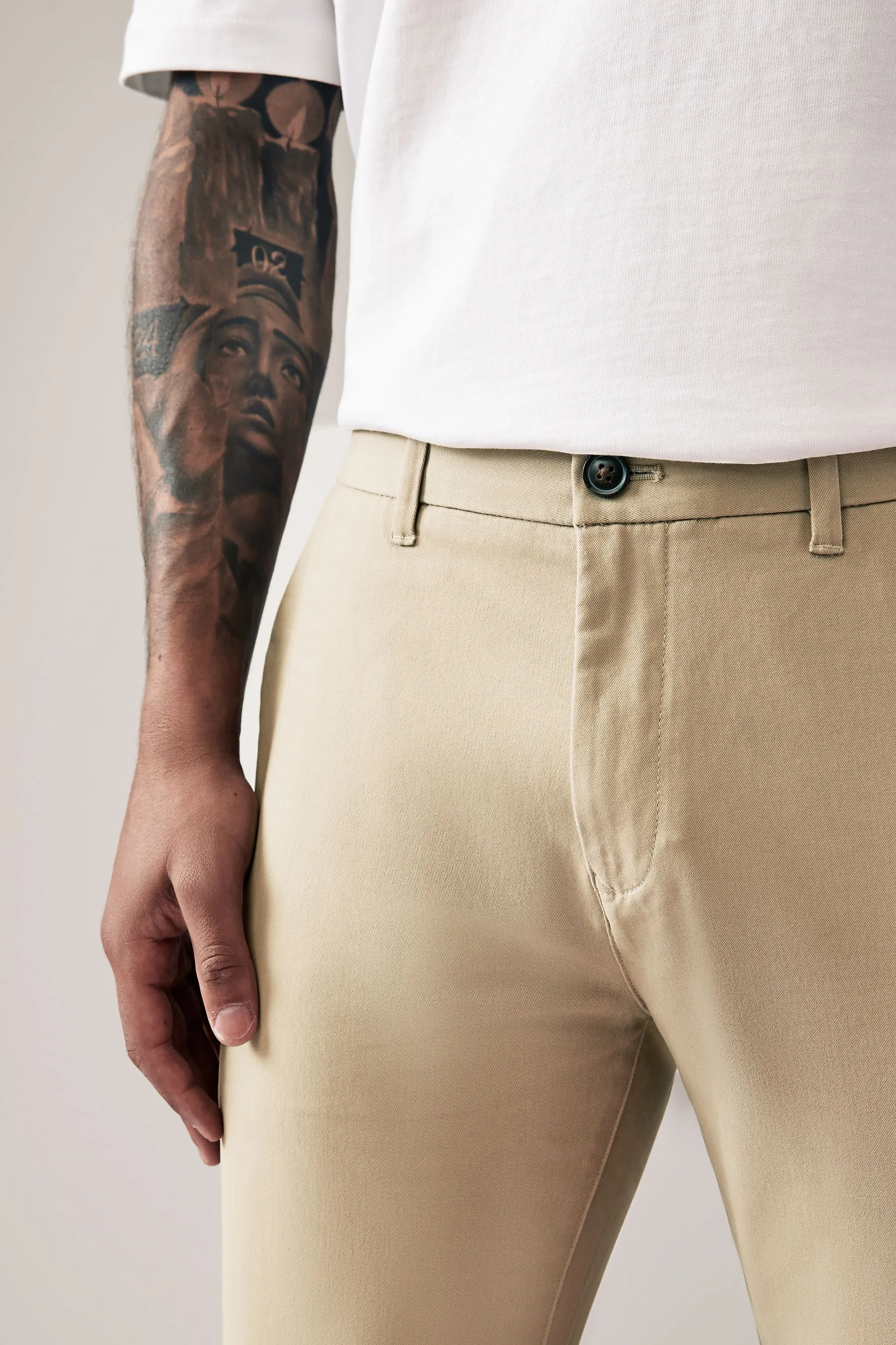 Pantaloni chino elasticizzati