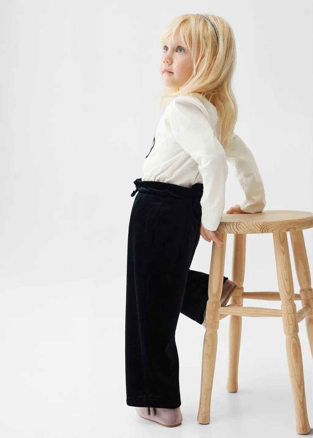Pantaloni culotte velluto