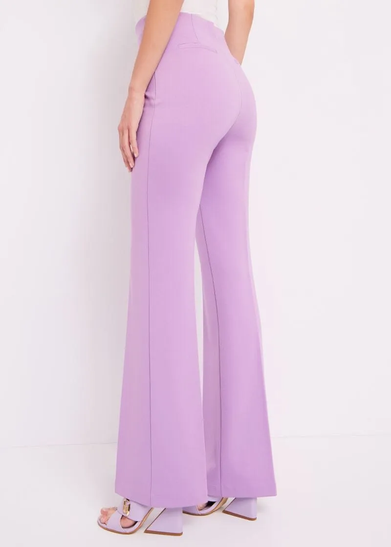 Pantaloni flare stretch