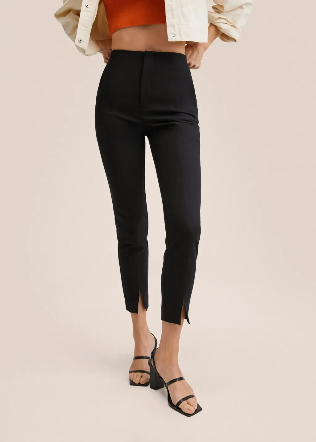Pantaloni skinny spacchi