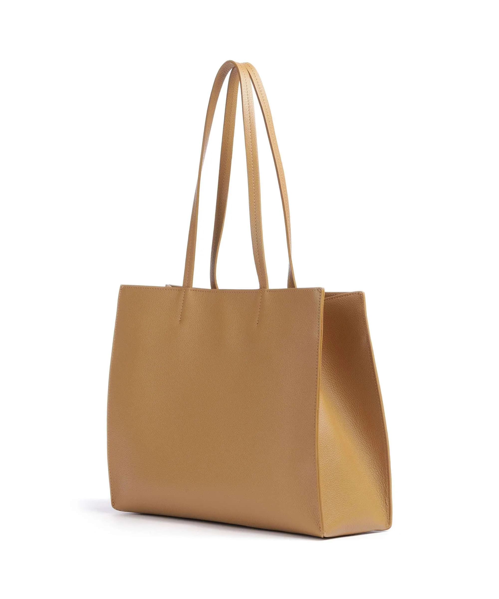 Patrizia Pepe Borsa shopper pelle granulata marrone chiaro  