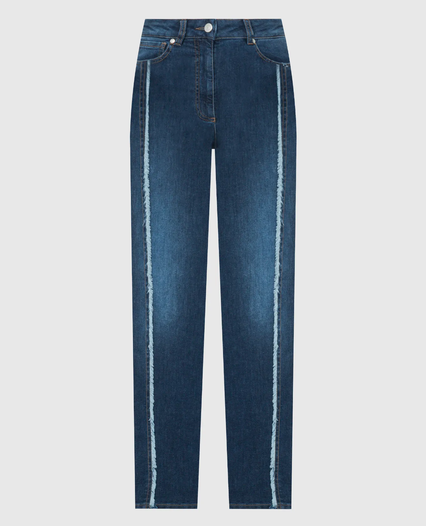 Peserico Jeans blu con patch logo P04520L24R04956