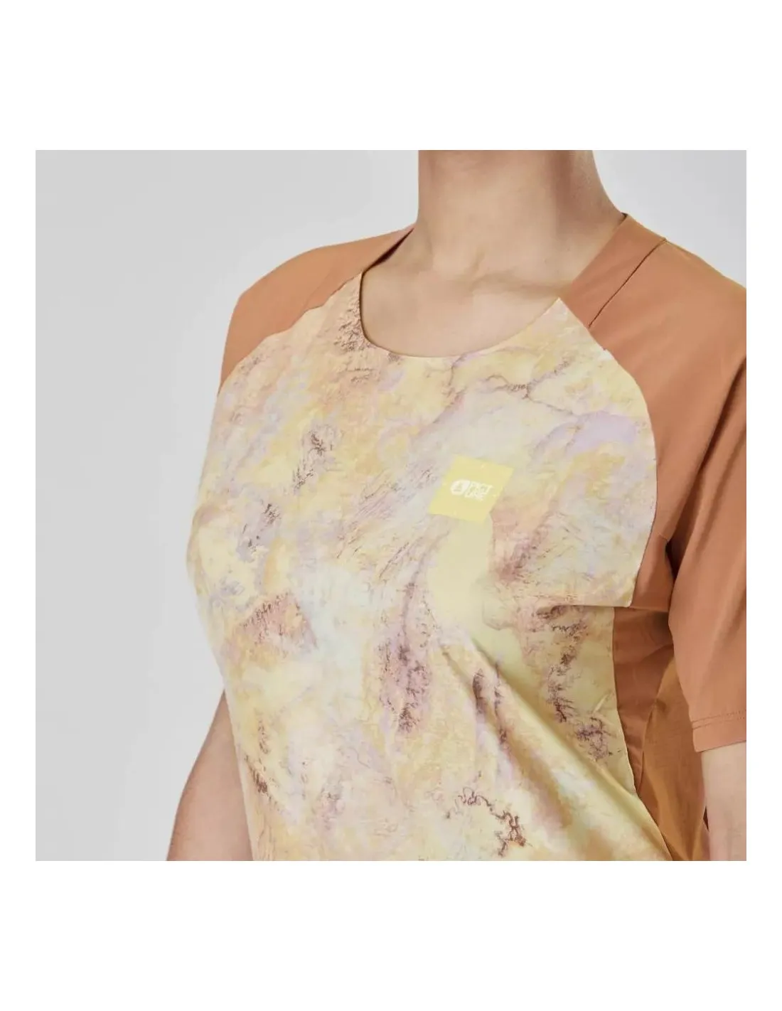 Picture Organic Ice Flow Printed Tech Tee Geology Cream
