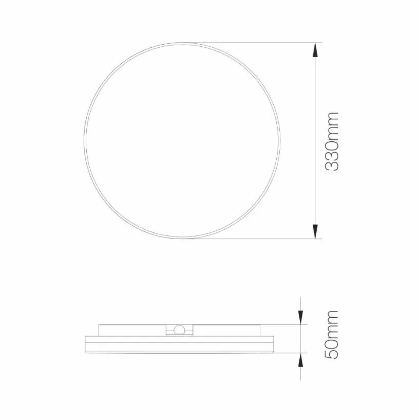 Plafoniera Rotonda da Bagno Kora Led 25w Con Switch CCT IP54 Beneito