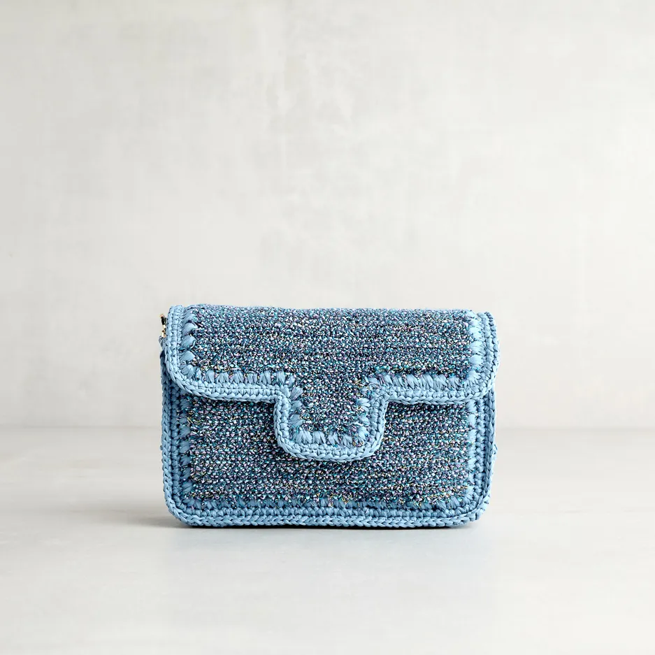 Pochette Rafia Color Jeans