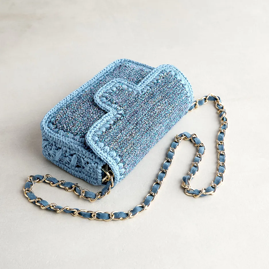 Pochette Rafia Color Jeans