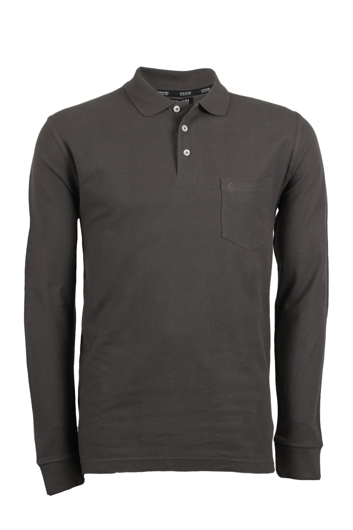 Polo manica lunga in tinta unita Coveri Collection