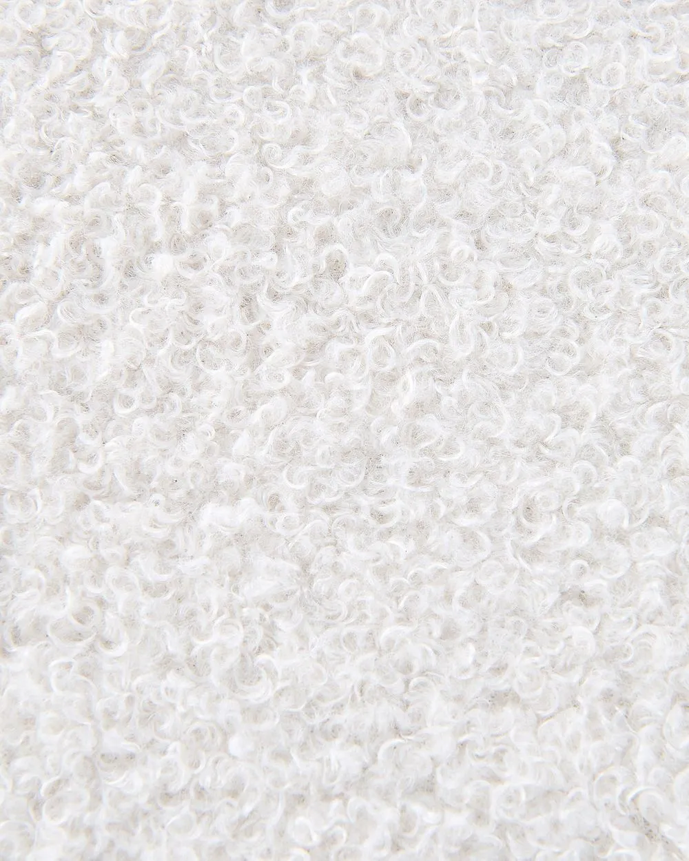 Poltrona girevole LOVIISA Bouclé Bianco