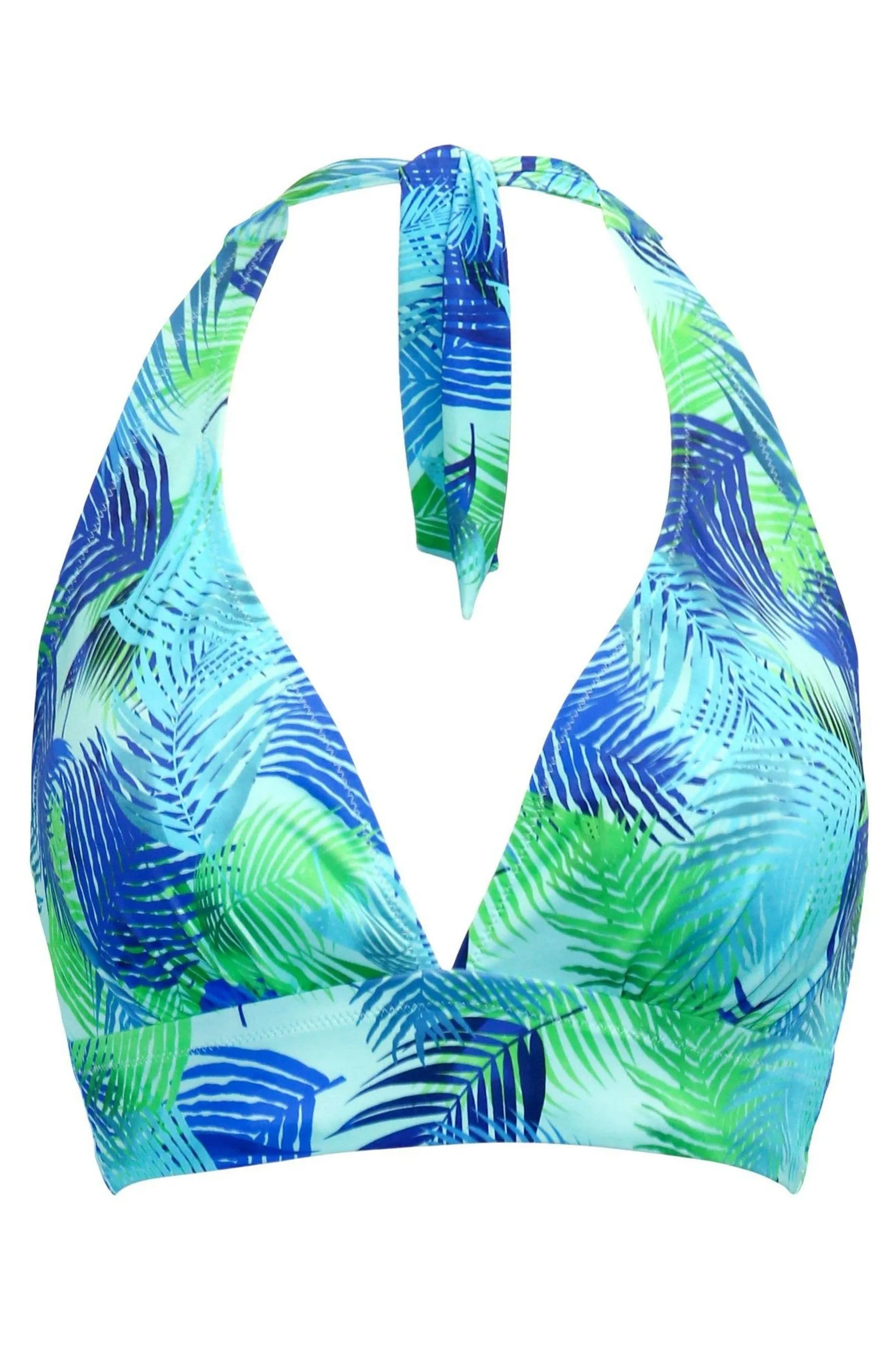 Pour Moi Aruba - Top bikini a corpetto con scollo all'americana a coste