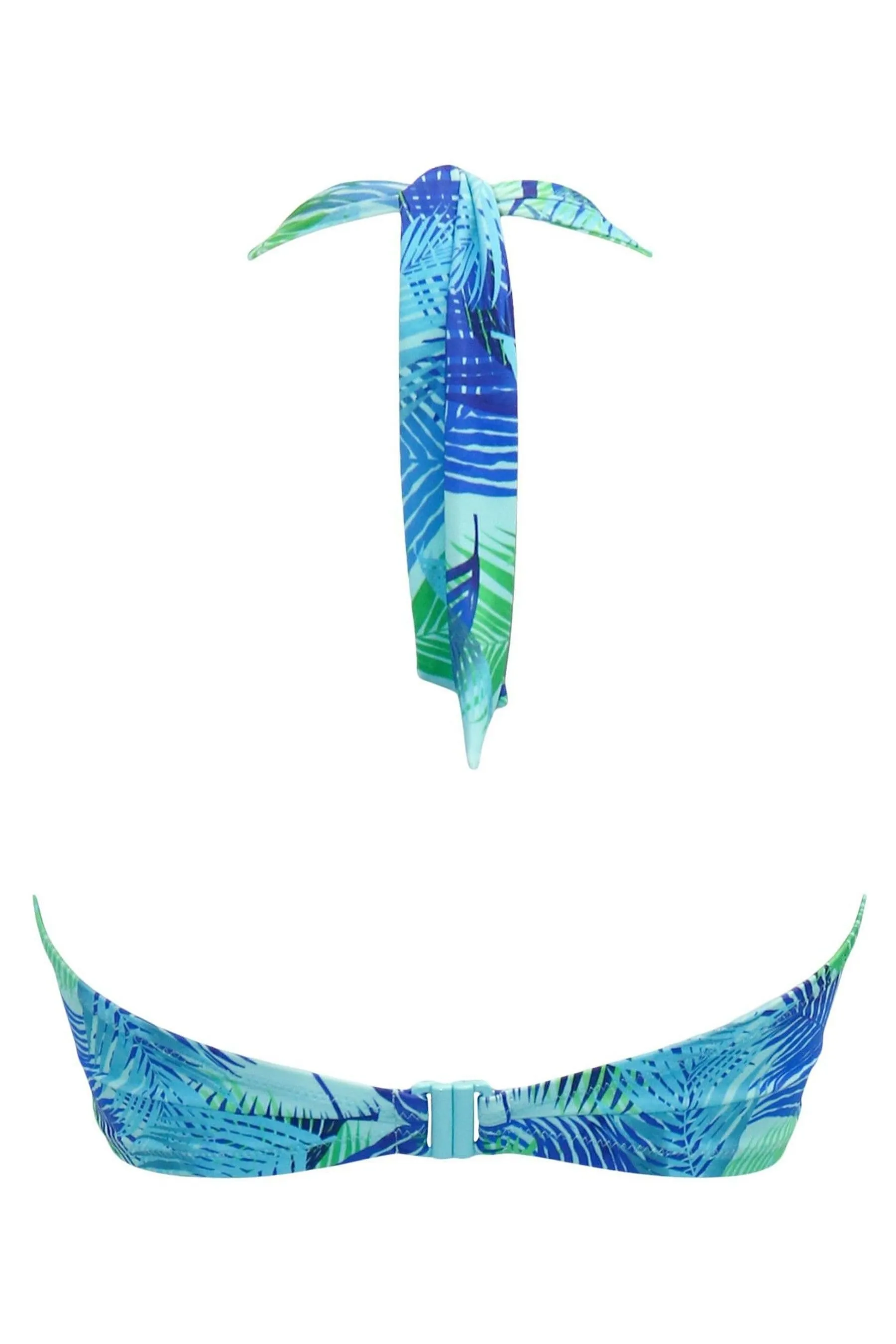 Pour Moi Aruba - Top bikini a corpetto con scollo all'americana a coste