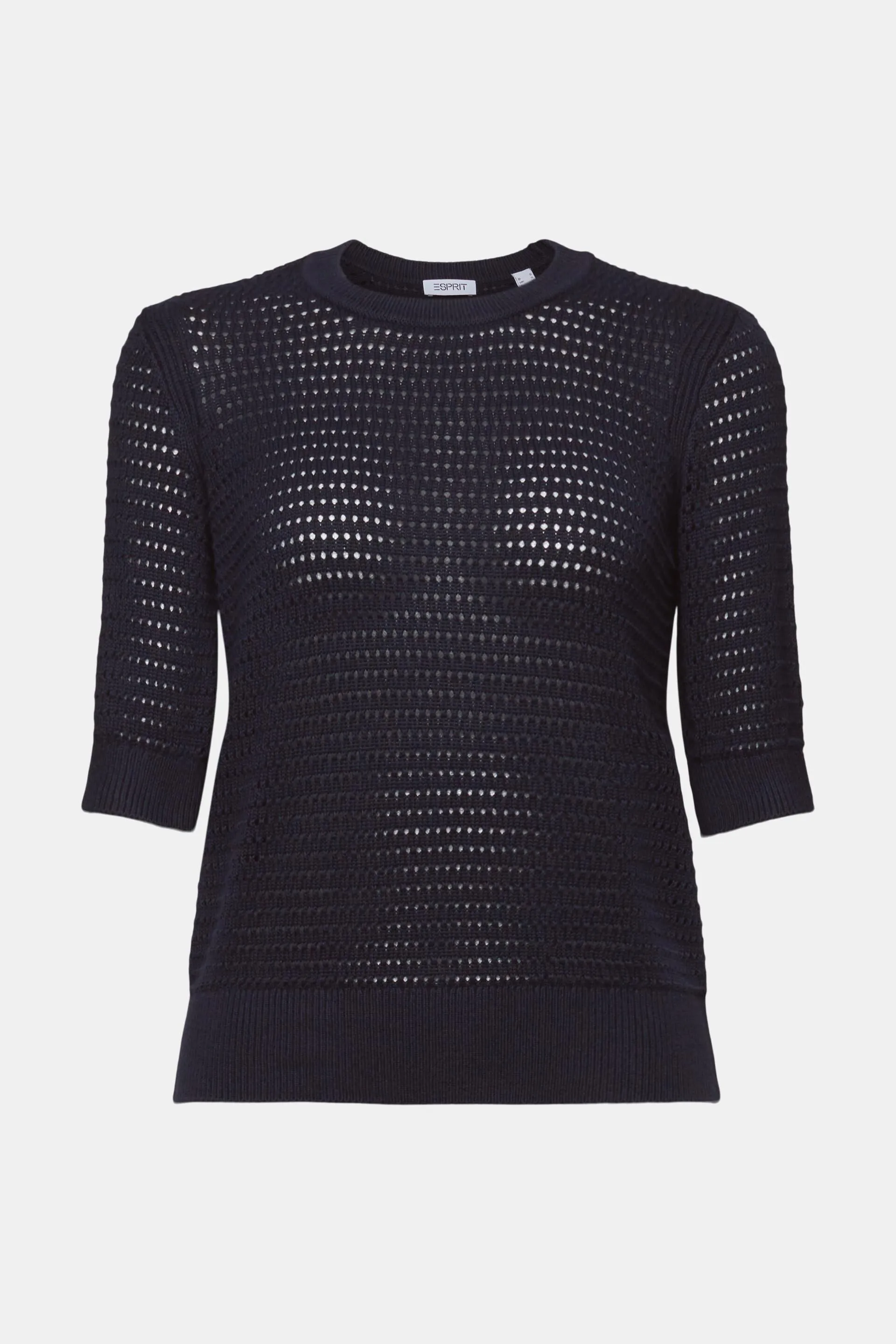 Pullover in mesh a manica corta