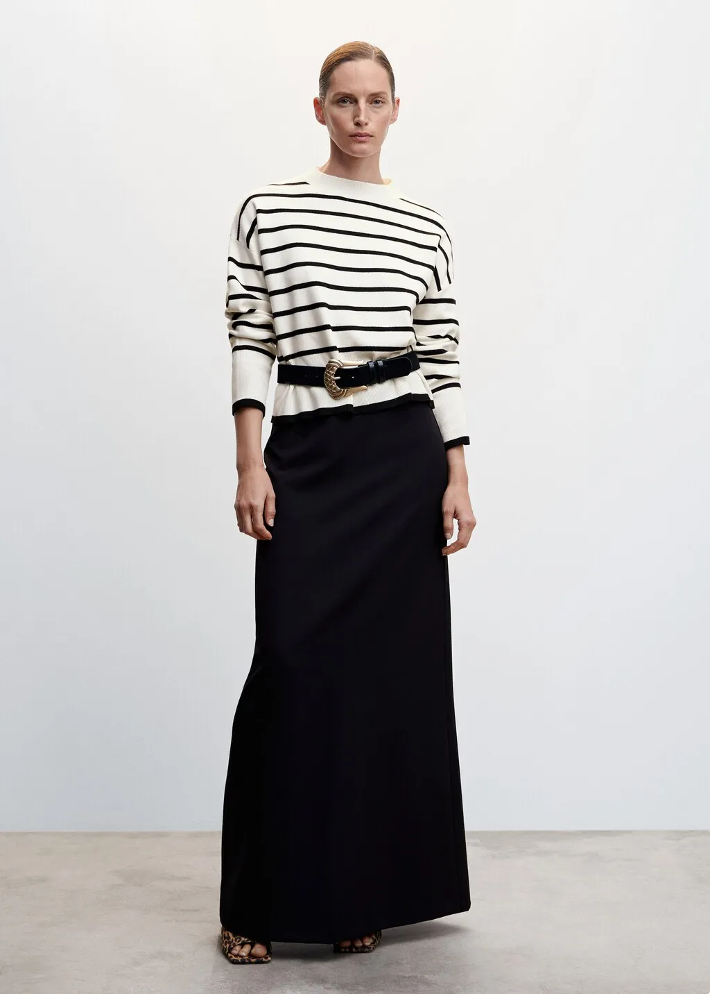 Pullover righe oversize