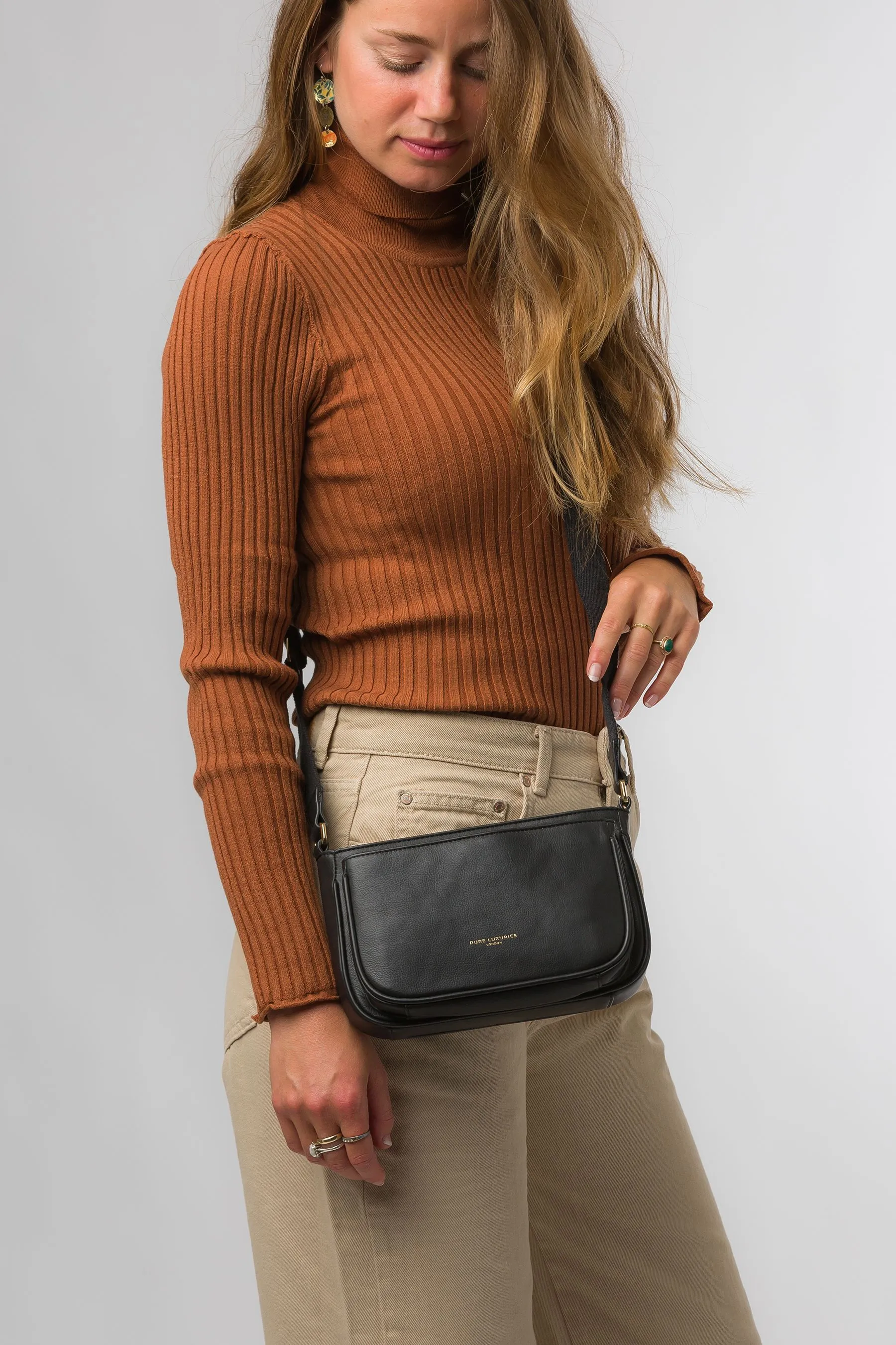 Pure Luxuries London Bree - Borsa a tracolla in pelle nappa    