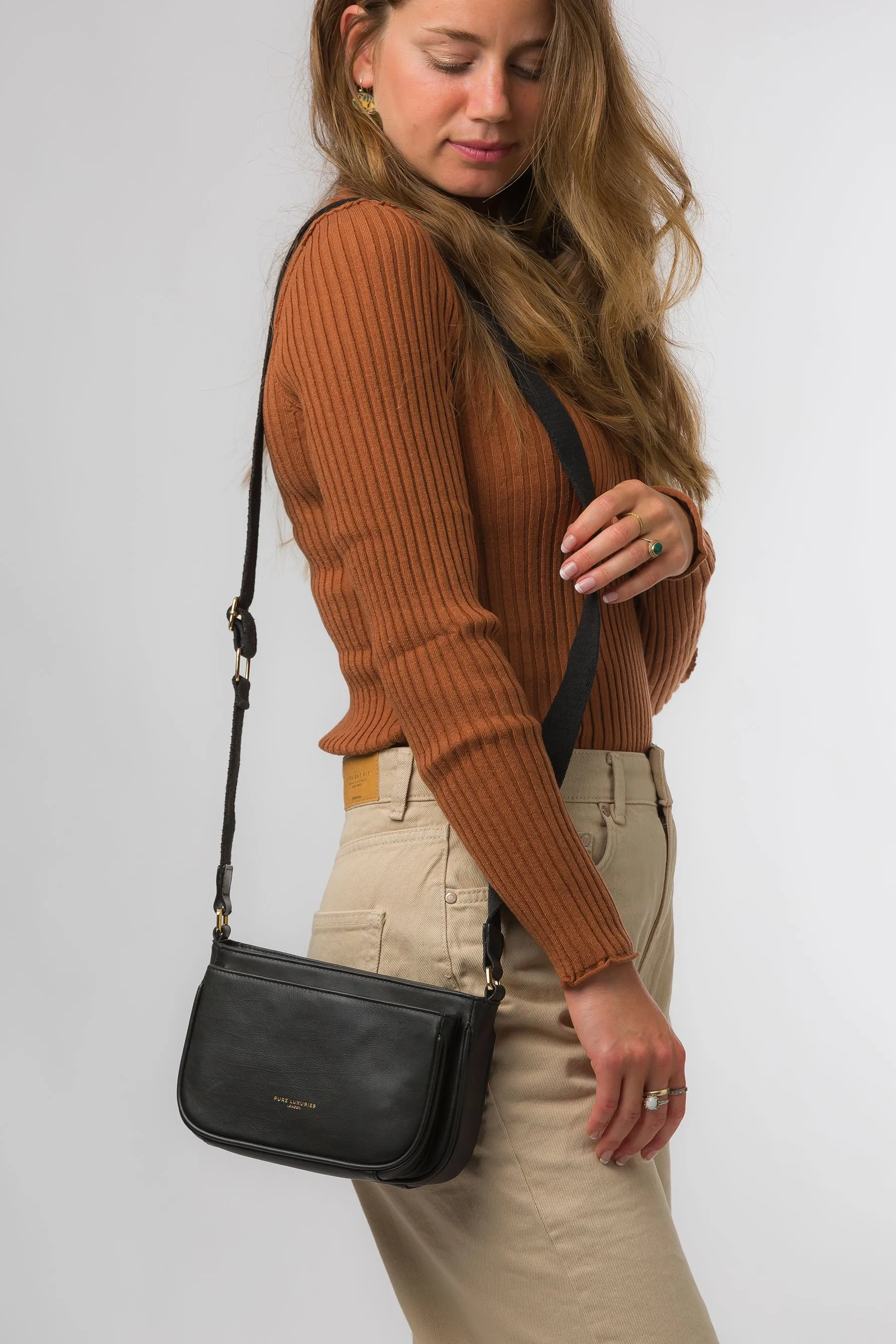 Pure Luxuries London Bree - Borsa a tracolla in pelle nappa    