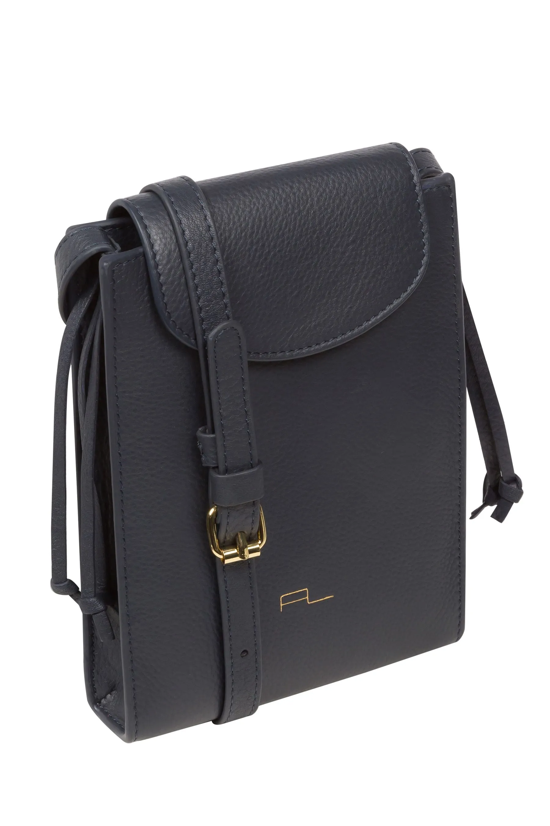 Pure Luxuries London Kiana - Borsa per telefono a tracolla in pelle nappa