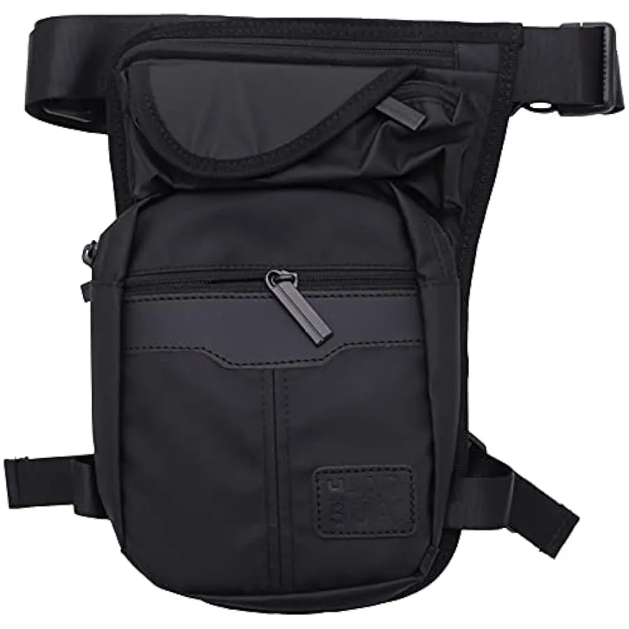 Qwertfeet Borsa Gamba Nylon Men Drop Pack Equitazione Casual Croce A Spalla Corpo Coscia Cintura Hanche Maschile in Vita Coscia 