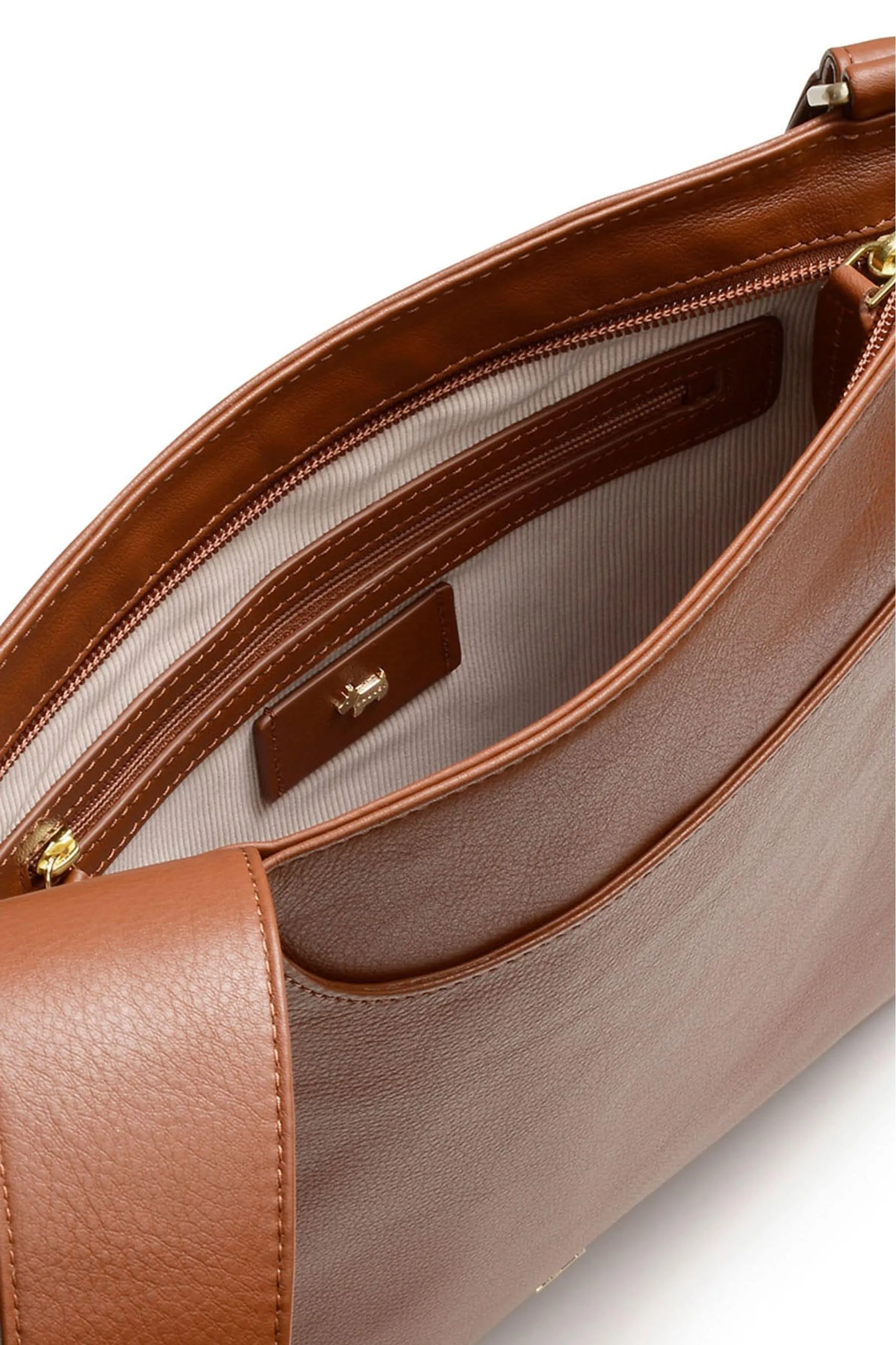 Radley London - Borsa a tracolla grande con zip su tre lati e tasche